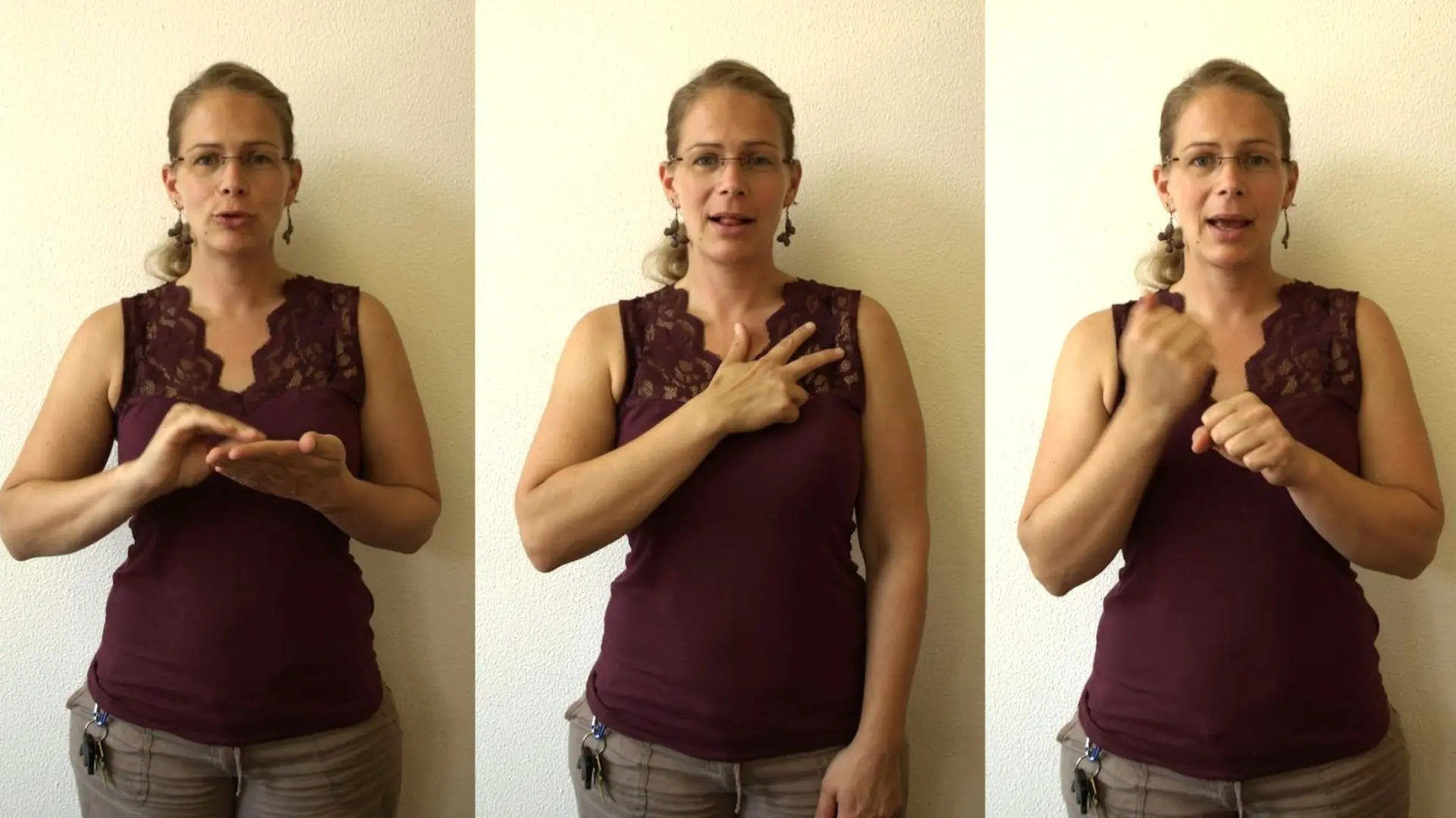 Schulsozialarbeit in drei Gebärden dargestellt