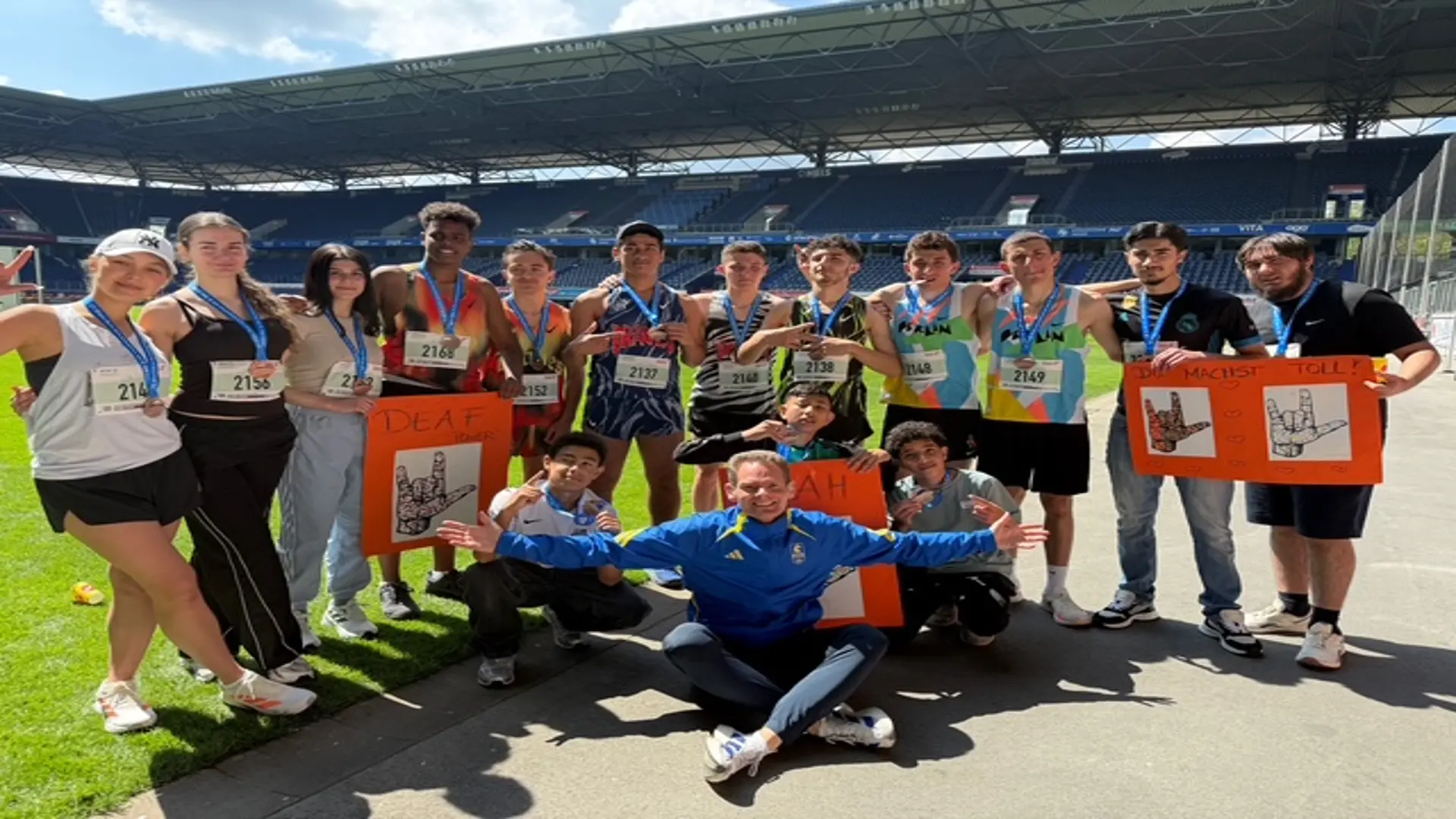 Sportgruppe mit Herrn Eller